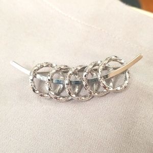 SONIC SPACE Style SILVER tone metal pin Vintage